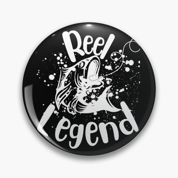 Item preview, reel legend, comic fishing pun, fishing hobby, hunting and fishing, fisherman, fisherwoman,  designed and sold by allycat57.