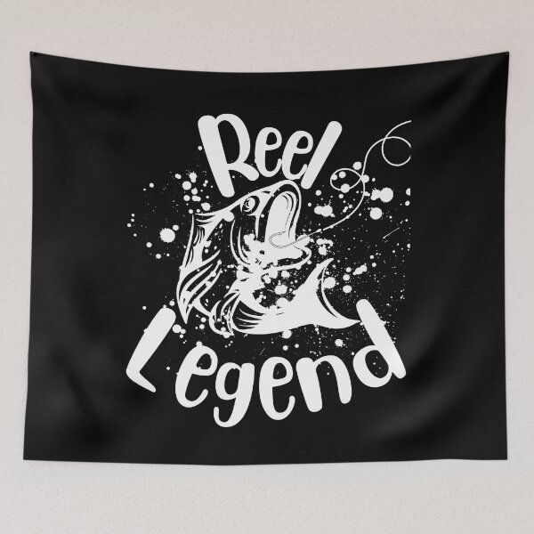 Item preview, reel legend, comic fishing pun, fishing hobby, hunting and fishing, fisherman, fisherwoman,  designed and sold by allycat57.