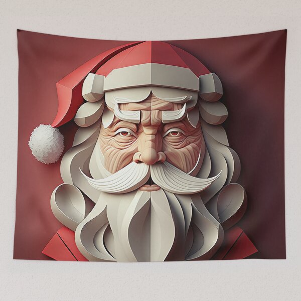 Item preview, Santa Claus - Paper Art designed and sold by KLOIK.