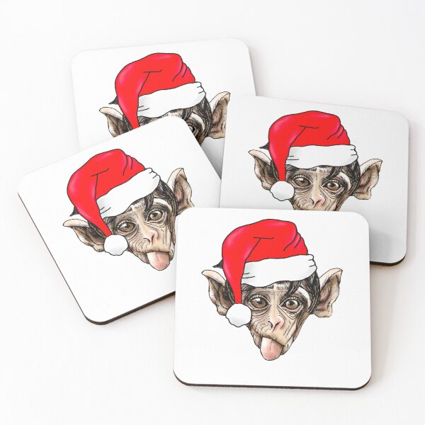 Item preview, Funny Christmas Monkey  designed and sold by Krissys-Art.