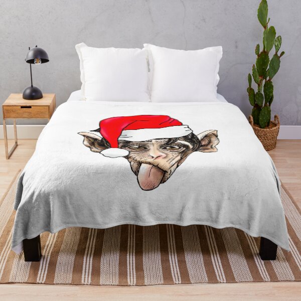 Item preview, Funny Christmas Monkey  designed and sold by Krissys-Art.