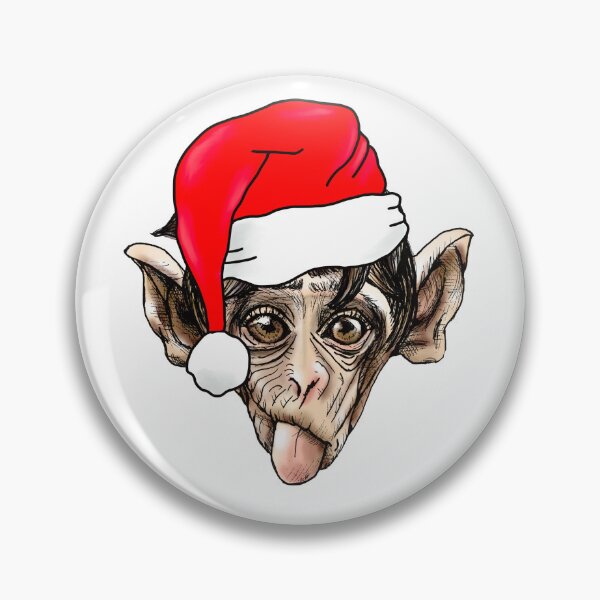 Item preview, Funny Christmas Monkey  designed and sold by Krissys-Art.