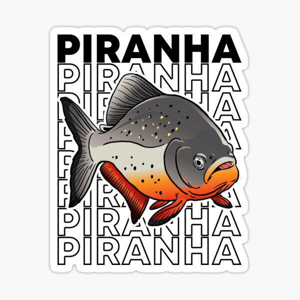  Piranha Attack Sticker: Showcase love for fishing with Fishing  rod building decals and mountain fish : Automotive