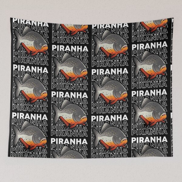 Artikelvorschau, Rotbauch-Piranha-Fisch, 80er-Jahre-Monsterfisch entworfen und verkauft von JRRTs.