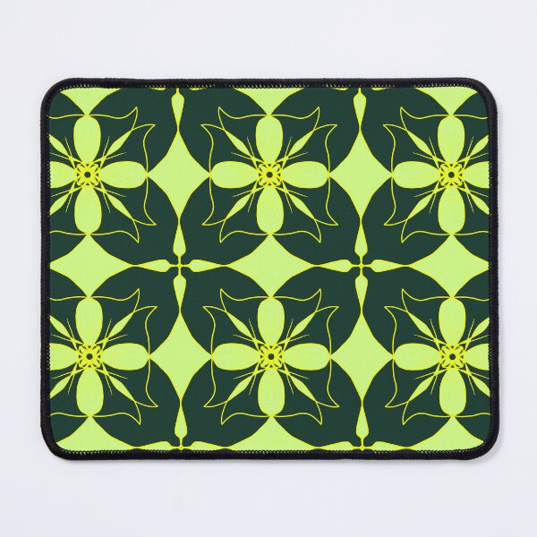 Item preview, Beautiful Green Pattern With Glossy Yellow Border Seamless Pattern designed and sold by patternologyy.