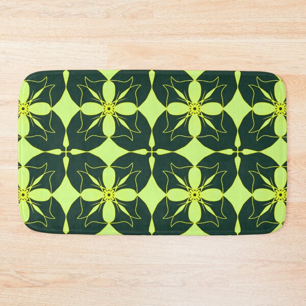 Item preview, Beautiful Green Pattern With Glossy Yellow Border Seamless Pattern designed and sold by patternologyy.