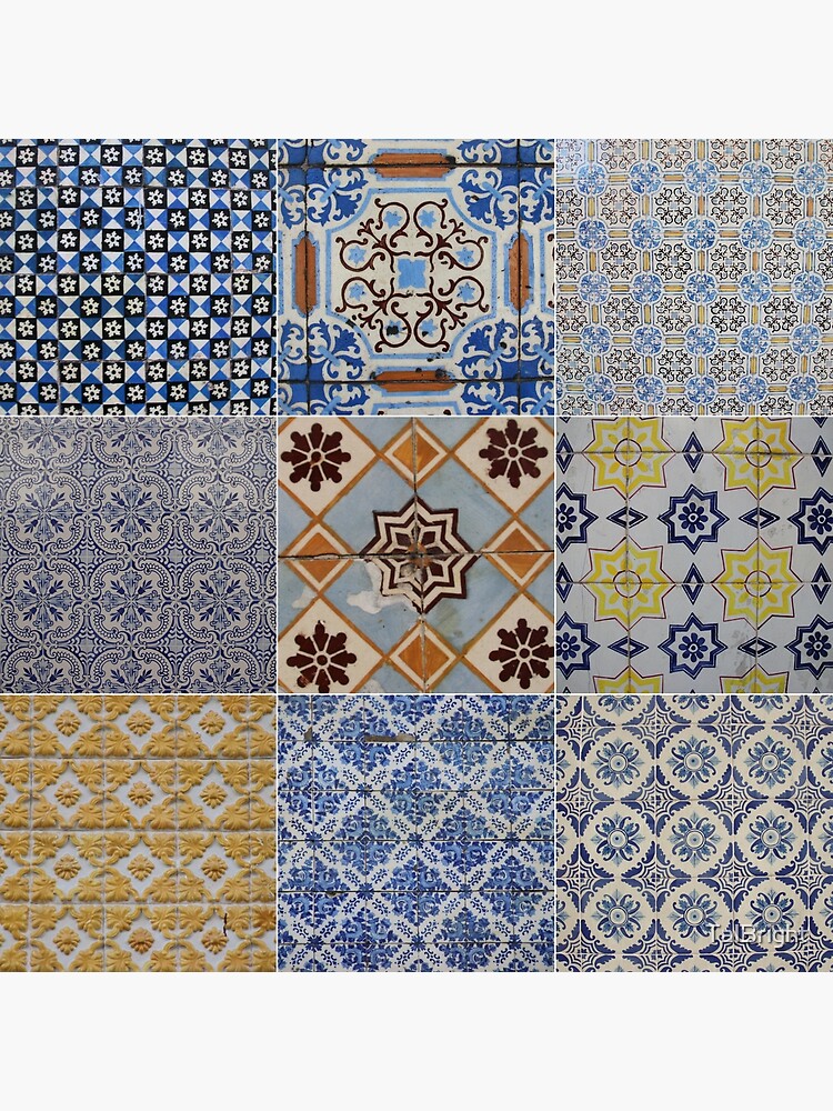 Thumbnail 3 of 3, Art Print, Porto Tiles designed and sold by TalBright.
