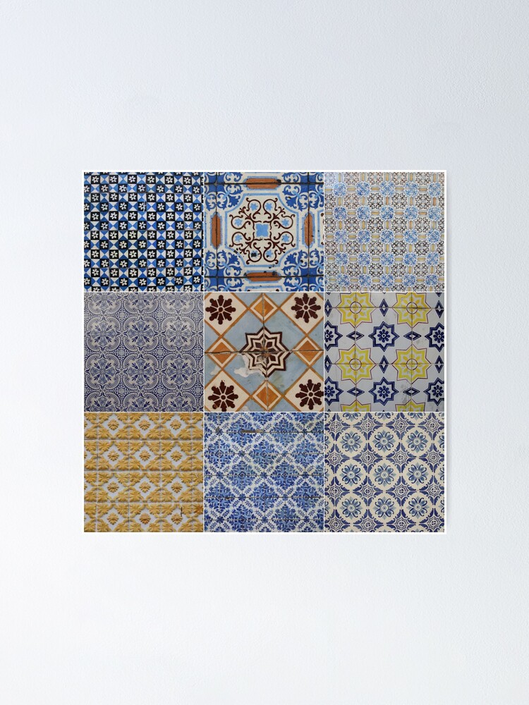 Thumbnail 1 of 3, Poster, Porto Tiles designed and sold by TalBright.