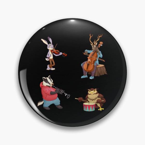 Item preview, Stickers Pack Animal Playing Music Rabbit Deer Violin Cello Owl Drum Flute Badger Tank Top designed and sold by rukoroupikq.