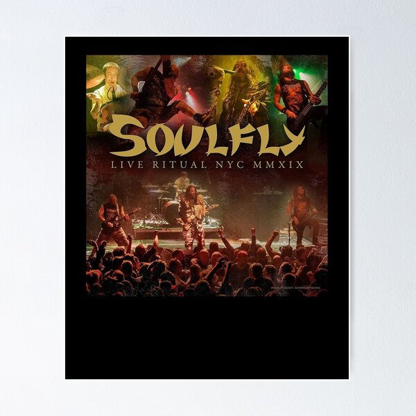 Item preview, Soulfly Live Ritual Nyc Mmxix Album Cover designed and sold by dinushtitt.