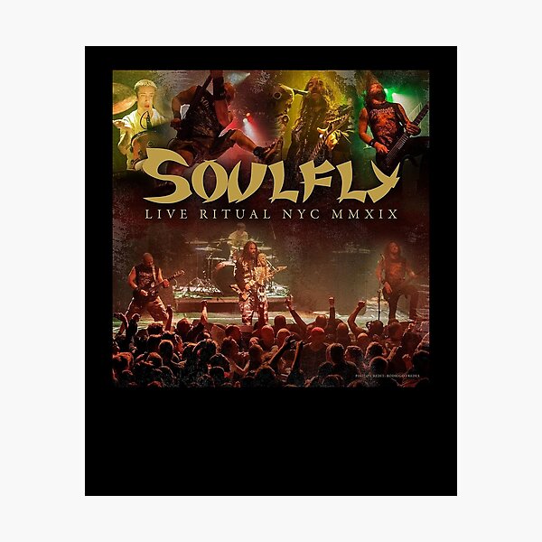 Item preview, Soulfly Live Ritual Nyc Mmxix Album Cover designed and sold by dinushtitt.