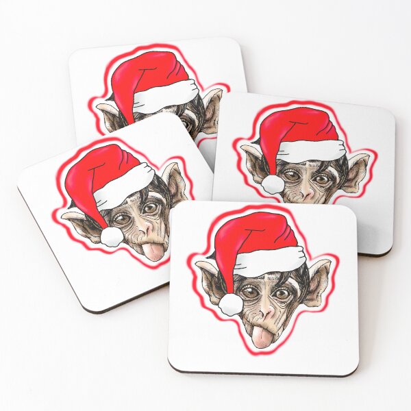 Item preview, Funny Christmas Monkey  designed and sold by Krissys-Art.