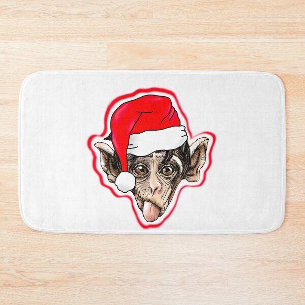 Item preview, Funny Christmas Monkey  designed and sold by Krissys-Art.