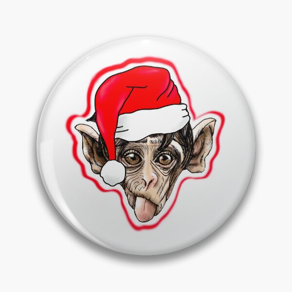 Item preview, Funny Christmas Monkey  designed and sold by Krissys-Art.