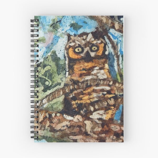 Item preview, Watercolour Batik Owl designed and sold by JanisCox.