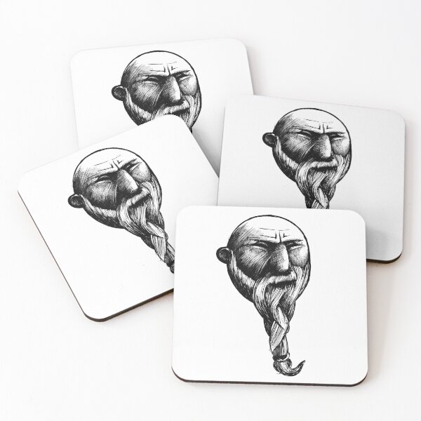 Item preview, Old Wiseman Bearded Monk Drawing designed and sold by LarksDrawings.