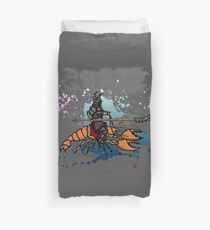 Knight on a Lobster Duvet Cover