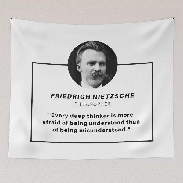 Artikelvorschau, Friedrich Nietzsche-Zitat entworfen und verkauft von The-Quote-House.