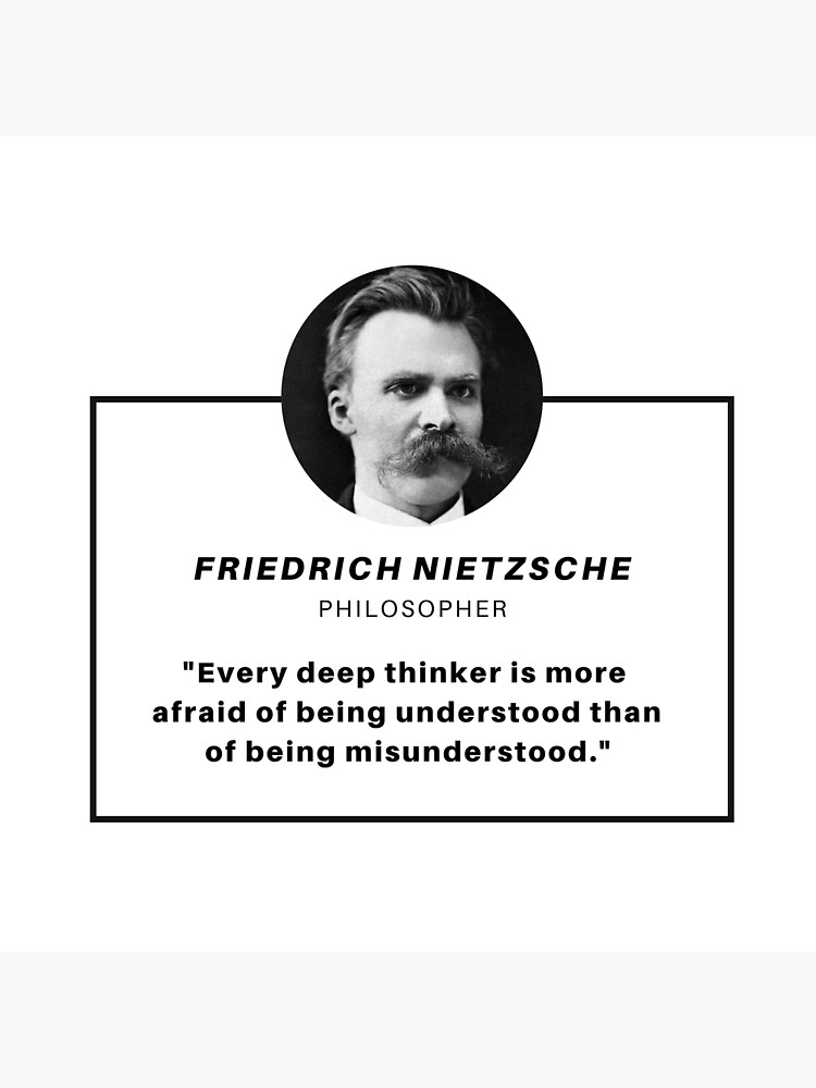 Friedrich Nietzsche Quote Poster