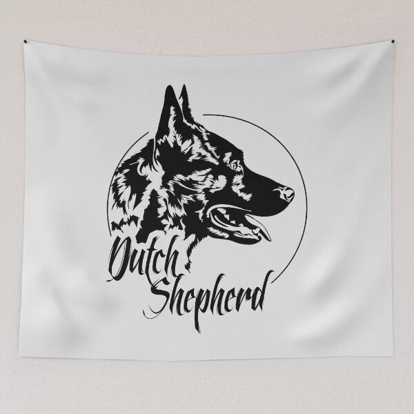 Item preview, Dutch Shepherd Dog Portrait designed and sold by dogarts.