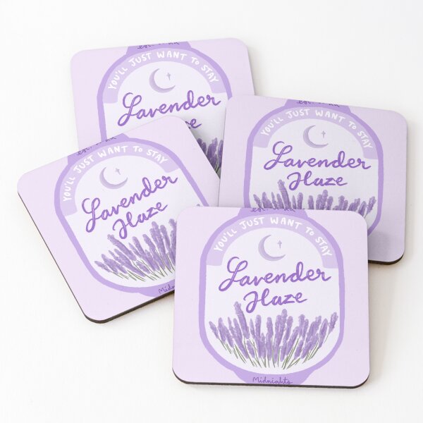 Item preview, Lavender Haze label sign drawing graphic design designed and sold by alfrescotree.