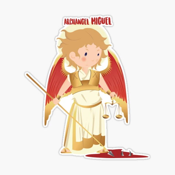 san miguel arcangel Sticker for Sale by 7ARCHANGELS