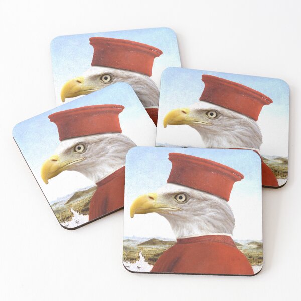 Item preview, Profile Portrait of a Bald Eagle as Federico da Montefeltro - Pet Gift designed and sold by Furry And  Purry.