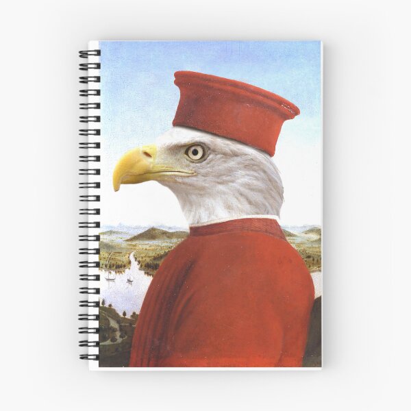 Item preview, Profile Portrait of a Bald Eagle as Federico da Montefeltro - Pet Gift designed and sold by Furry And  Purry.