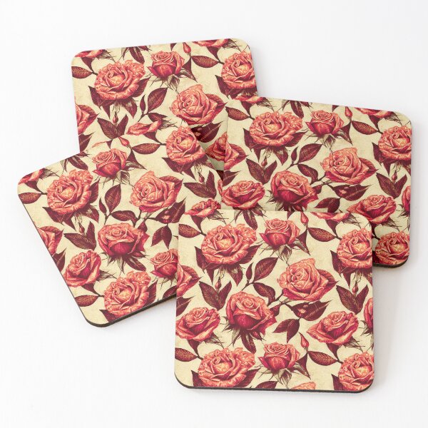 Item preview, Vintage rose pattern designed and sold by Lenkooo.