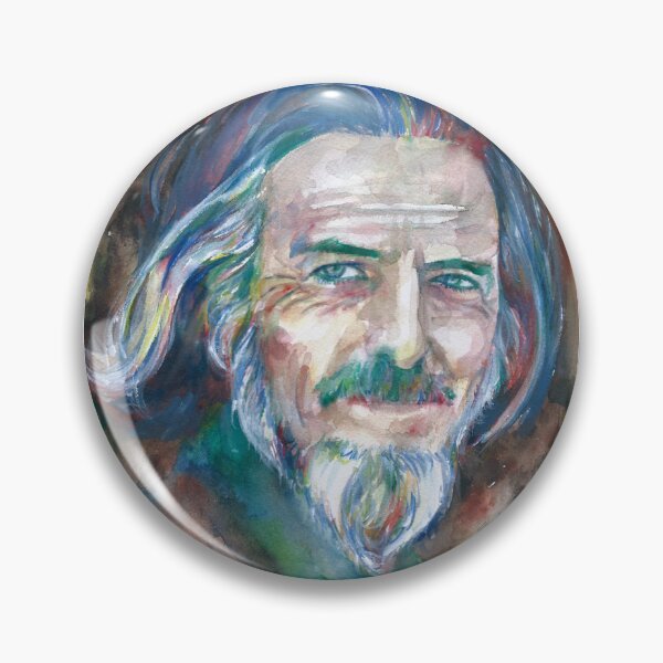 Item preview, ALAN WATTS watercolor portrait.15 designed and sold by lautir.