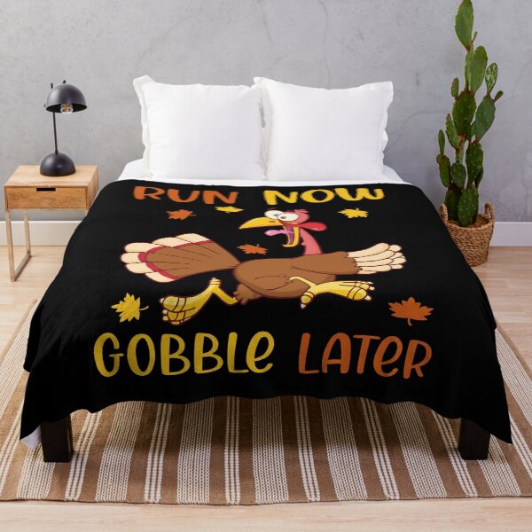 Item preview, Turkey Costume Run Now Gobble Latter Funny Thanksgiving designed and sold by Tatus Brinal.