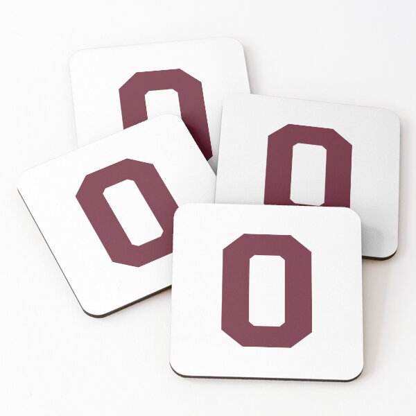 Item preview, Number 0, Maroon zero, Sports number 0 designed and sold by TheCultStuff.