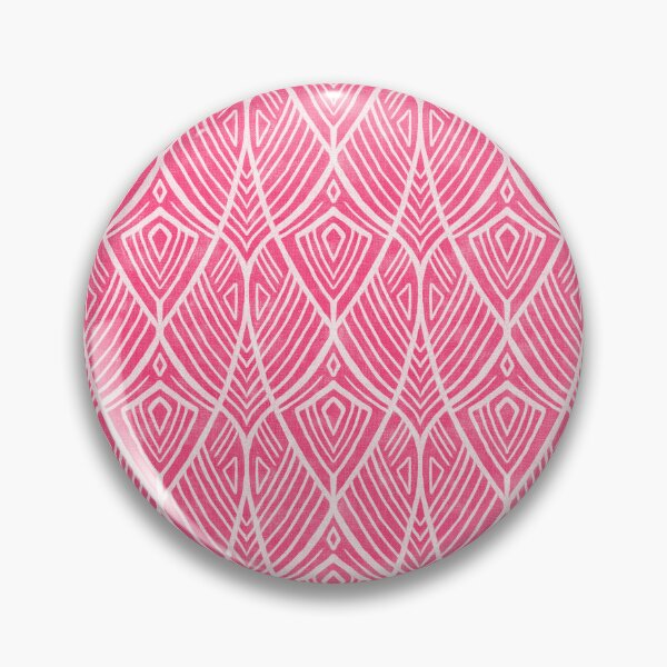 Item preview, Linework Abstract Art Deco Amphora in Hot Pink and Off White designed and sold by micklyn.
