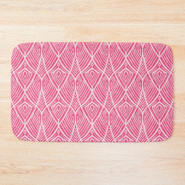 Item preview, Linework Abstract Art Deco Amphora in Hot Pink and Off White designed and sold by micklyn.