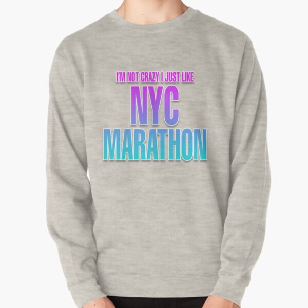 Vintage Sweatshirt  NYC MARATHON 80's Hoodie Hooded Top Pullover