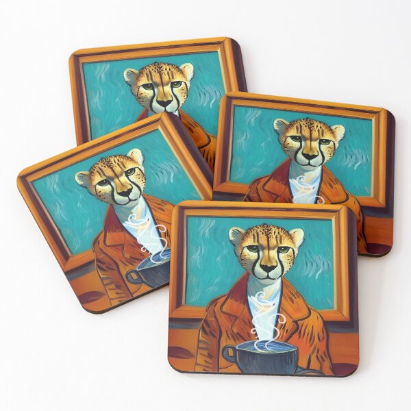 Item preview, Cheetah in a Cafe designed and sold by meggydesigns.