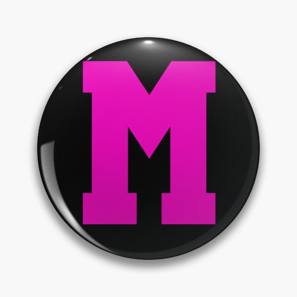 Item preview, Alphabet, Pink M, Sports letter M designed and sold by TheCultStuff.