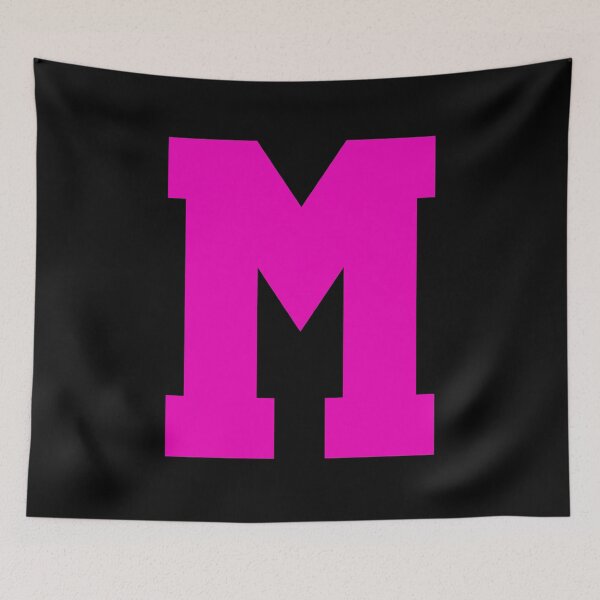Item preview, Alphabet, Pink M, Sports letter M designed and sold by TheCultStuff.