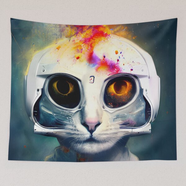 Item preview, cat astronaut painting #18 designed and sold by supeart.