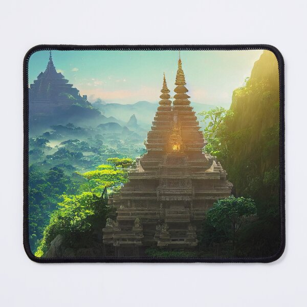 Item preview, Mountaintop Temples in the Morning designed and sold by OccultDreams.