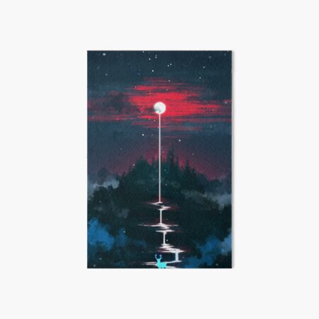 Lunar Dripping Art Board Print