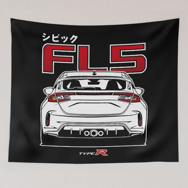 Item preview, Civic Type R FL5 White Print designed and sold by idrdesign.