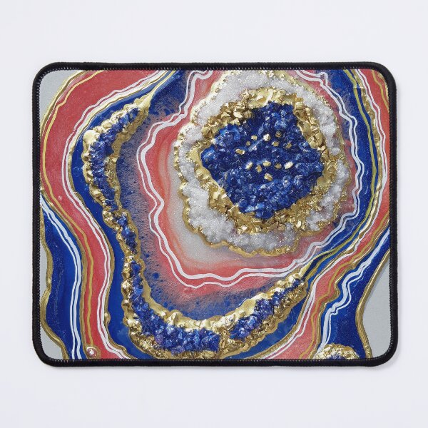 Item preview, Agate geode wall art. Geode wall art, Gold, Coral ,Sapphire designed and sold by Sandytov.