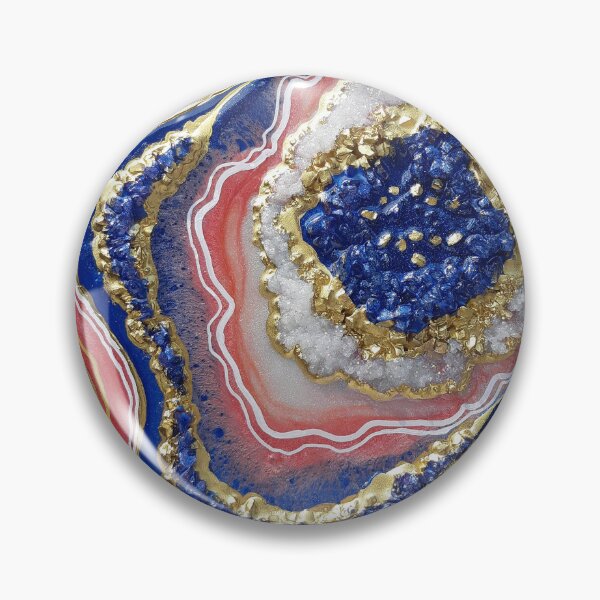 Item preview, Agate geode wall art. Geode wall art, Gold, Coral ,Sapphire designed and sold by Sandytov.