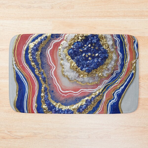 Item preview, Agate geode wall art. Geode wall art, Gold, Coral ,Sapphire designed and sold by Sandytov.