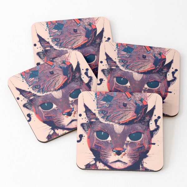 Item preview, cat portrait  painting #16 designed and sold by supeart.
