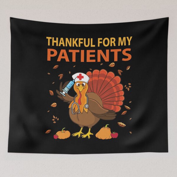 Item preview, Thankful For Patients Turkey Nurse Thanksgiving Fall Scrub designed and sold by Tatus Brinal.