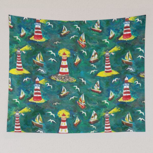 Item preview, Lighthouses and Seas designed and sold by Colour Angel by KV.