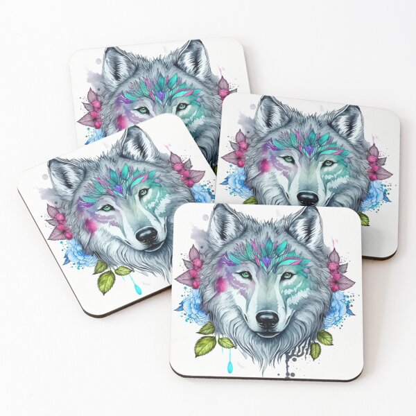 Item preview, Watercolor Beautiful Wolf Art T-shirt designed and sold by thisisallahoax.