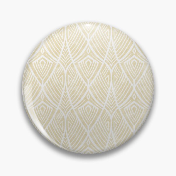 Item preview, Linework Abstract Art Deco Amphora in Wheat and White designed and sold by micklyn.